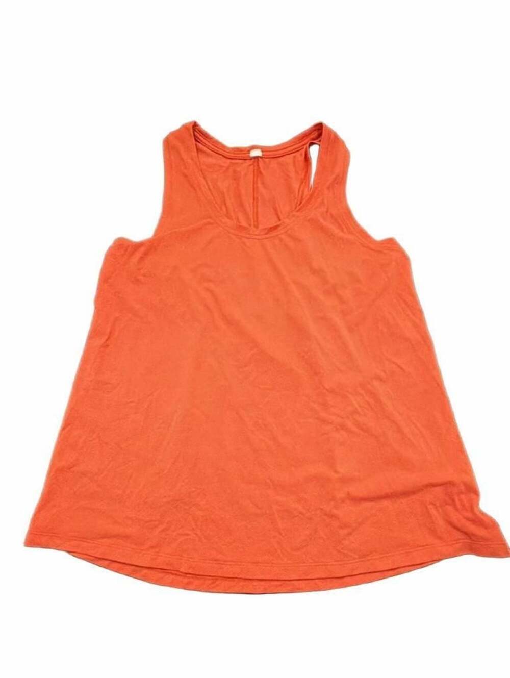 Lululemon Racerback Tank Top Orange Mesh Athletic Workout